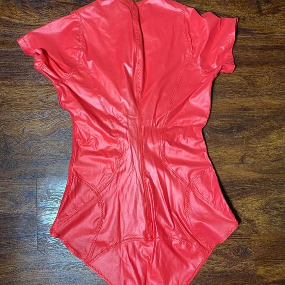 Lisa Marie Fernandez Pink Neoprene Farrah Swimsuit Bodysuit Size 2 - Picture 4 of 8